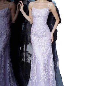 Jovani- Embroidered Lace Corset Mermaid JVN02012SC